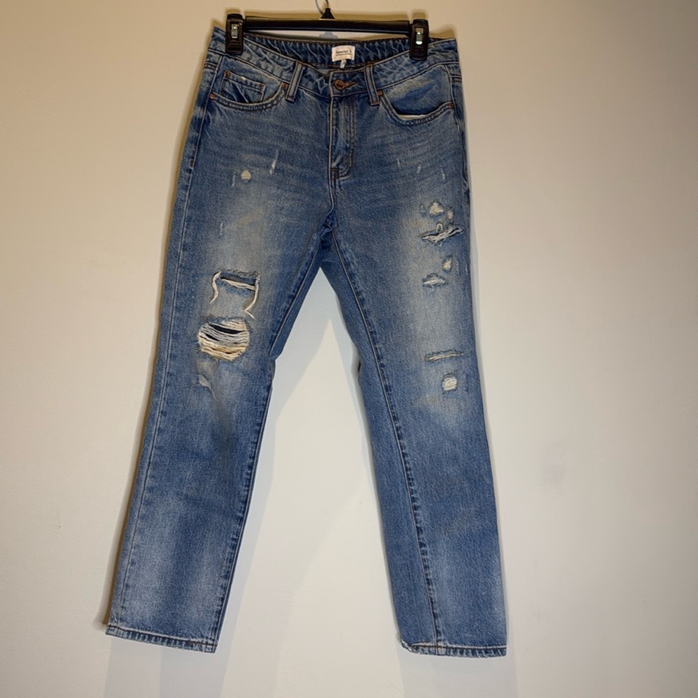 Special A Classic Blue Boyfriend Jeans - Size 5 (fits like size 25/26)